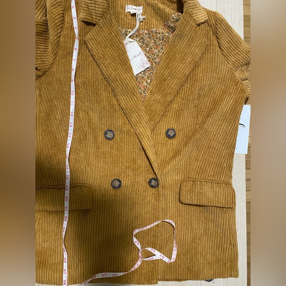 NWT Hem & Thread Corduroy double breasted blazer - Picture 12 of 12